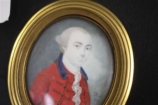 Thomas Redmond (c.1745-1785) Miniature portrait of John Murray, 3rd Duke of Atholl 1729-1774 1.75 x 1.5in.